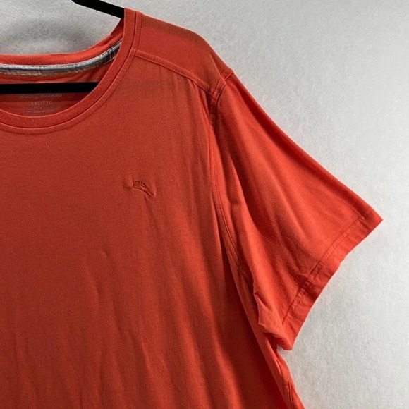 Tommy Bahama T-Shirt Men Sz 2XL Crewneck Short Sleeve Jersey Cotton Modal Orange - Picture 3 of 9